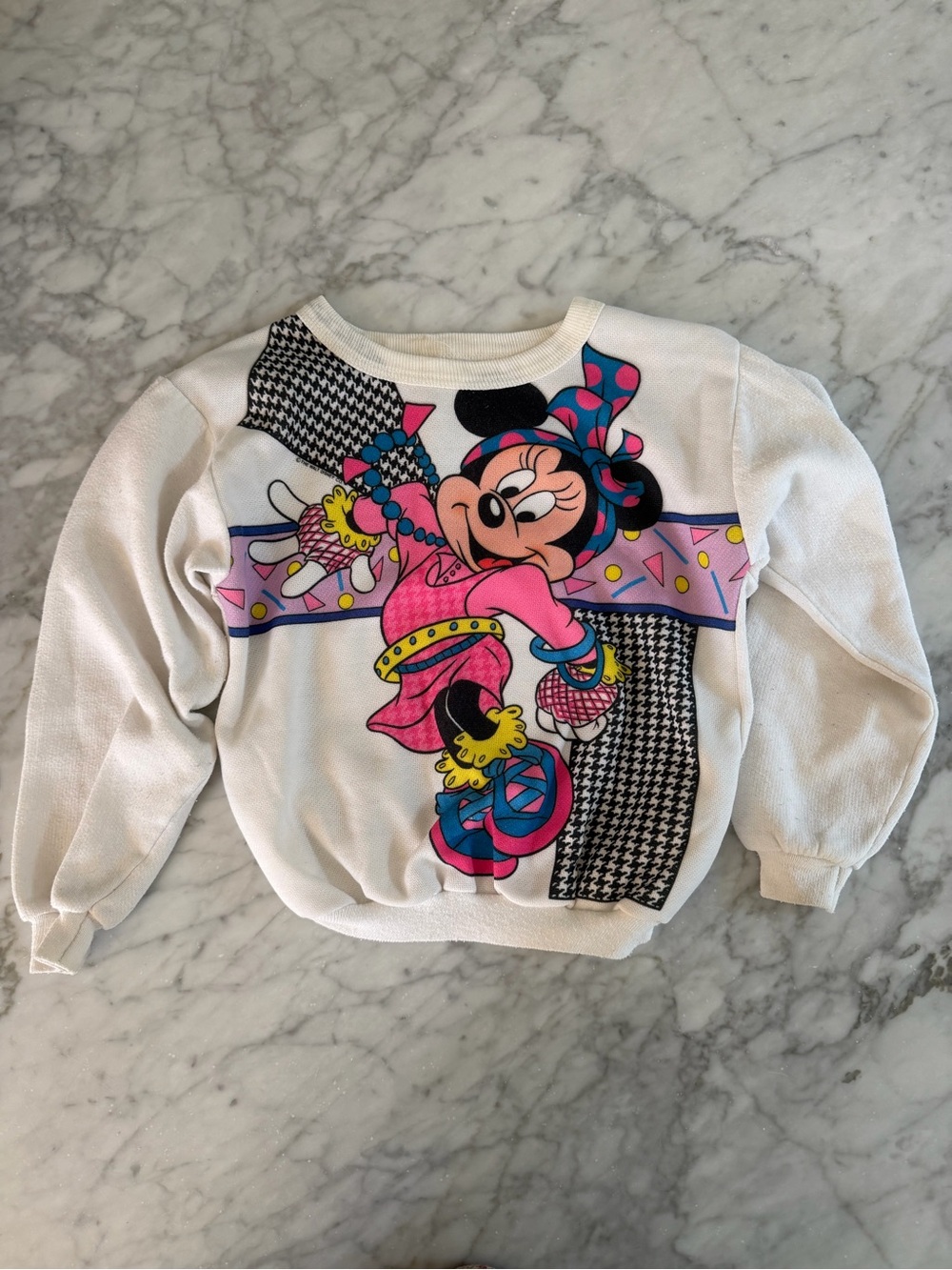 Kids Vintage Minnie Mouse Graphic Sweatshirt